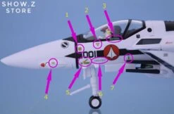 Valkyrie Factory VF 1/60 VF-1S VF1S Strike Valkyrie Macross Hikaru Ichijo Style W/ Super Space Part Upgrade Kit -MECHA REALM STORE c73bd1df2d