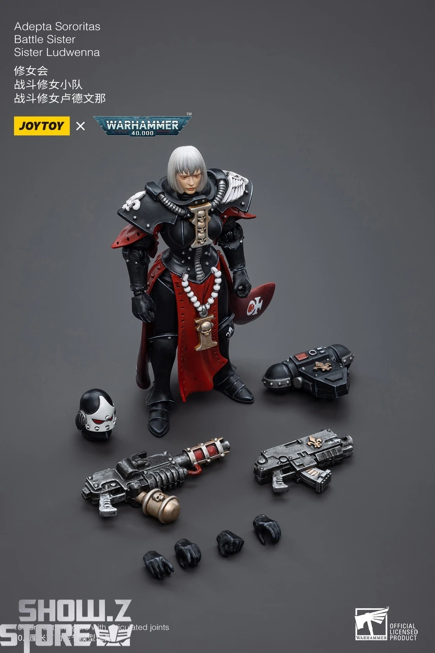 JoyToy Source 1/18 Warhammer 40K Adepta Sororitas Battle Sister Sister Ludwenna 2 JoyToy Source 1/18 Warhammer 40K Adepta Sororitas Battle Sister Sister Ludwenna - Image 2