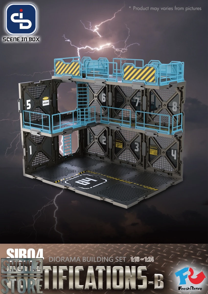 FreshRetro 1/18 1/24 SIB04 Scene In Box Fortifications-B Model Kit 4 FreshRetro 1/18 1/24 SIB04 Scene In Box Fortifications-B Model Kit - Image 4