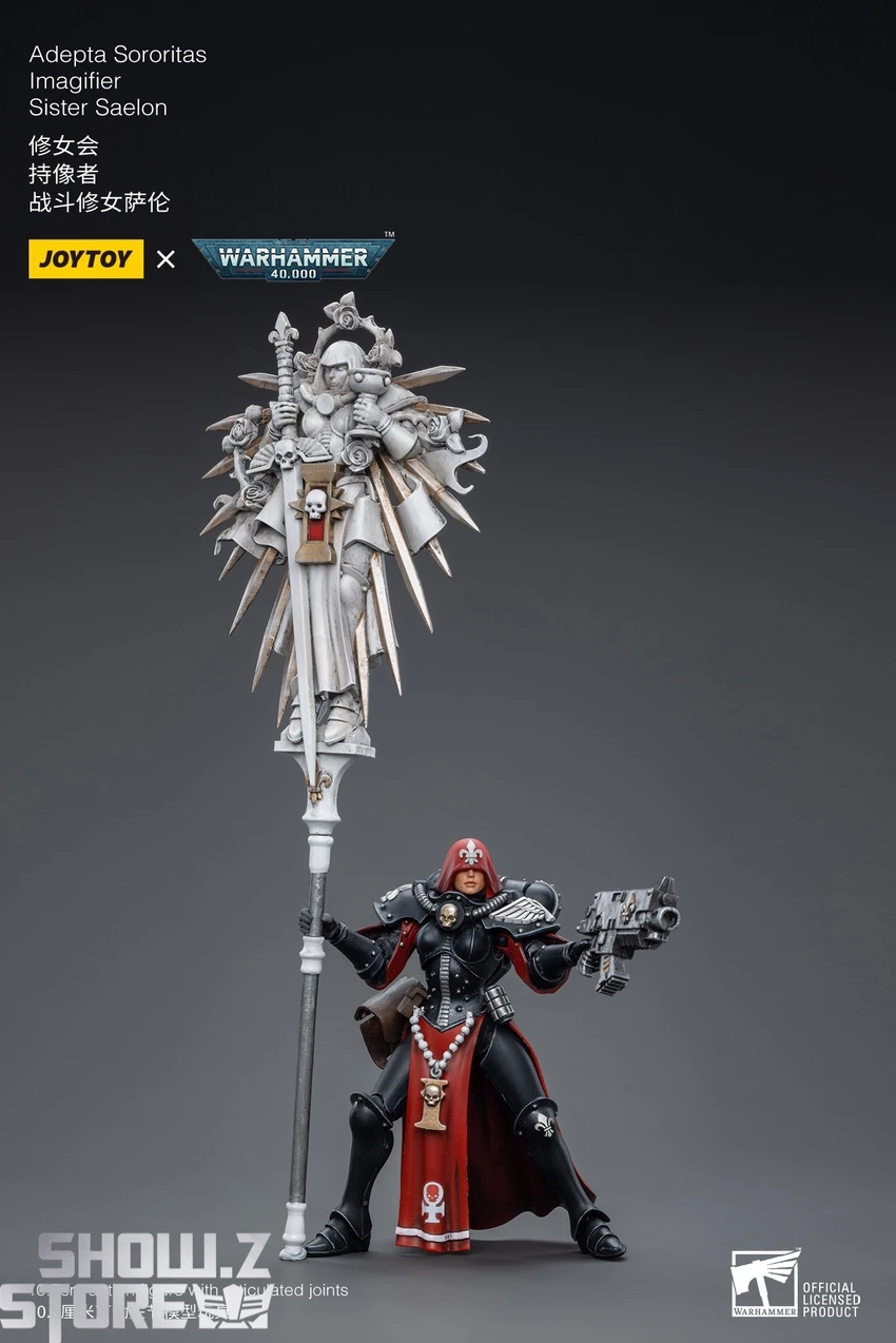 JoyToy Source 1/18 Warhammer 40K Adepta Sororitas Lmagifier Sister Saelon 4 JoyToy Source 1/18 Warhammer 40K Adepta Sororitas Lmagifier Sister Saelon - Image 4