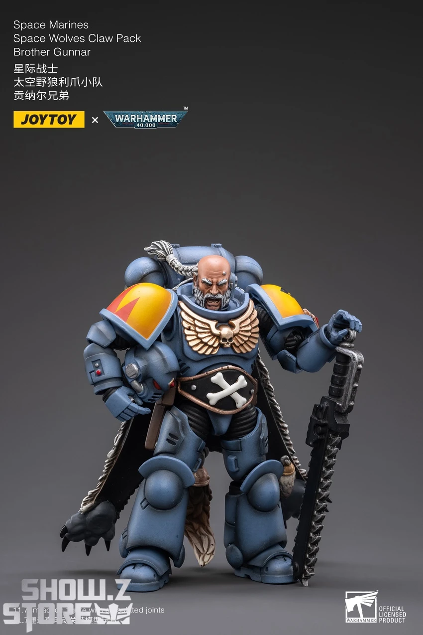 JoyToy Source 1/18 Warhammer 40K Space Wolves Claw Pack Brother Gunnar 6 JoyToy Source 1/18 Warhammer 40K Space Wolves Claw Pack Brother Gunnar - Image 6