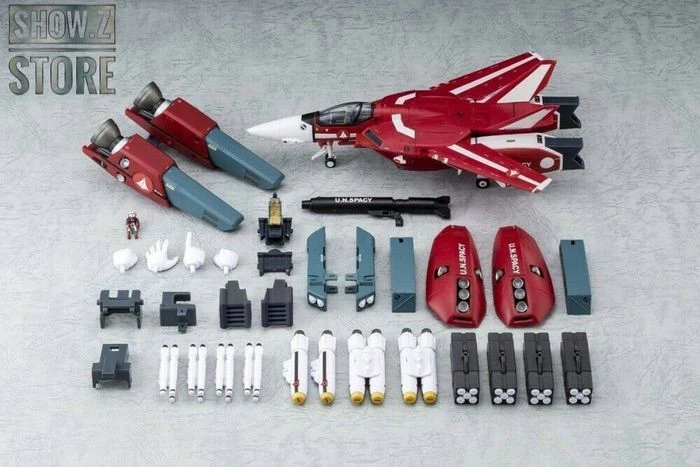 Valkyrie Factory VF 1/60 VF-1J Milia F Jenius Custom Macross Robotech Red Version W/ Super Space Part 8 Valkyrie Factory VF 1/60 VF-1J Milia F Jenius Custom Macross Robotech Red Version W/ Super Space Part - Image 8