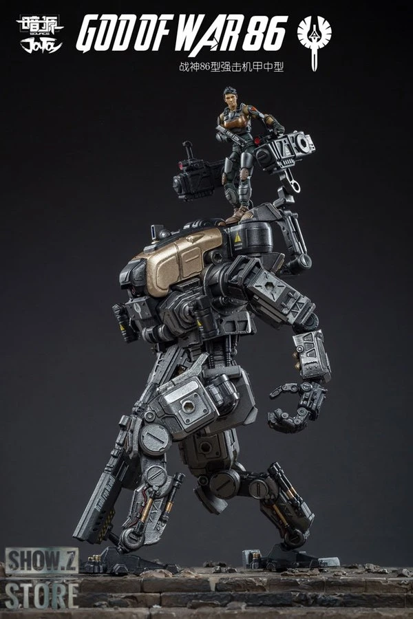 JoyToy Source Acid Rain 1/25 God Of War 86 Medium-Sized Mecha Figure Set Silver Black Version 9 JoyToy Source Acid Rain 1/25 God Of War 86 Medium-Sized Mecha Figure Set Silver Black Version - Image 9