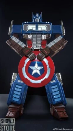 Lewin Resources Captain America Shield For LW-01A Optimus Prime -MECHA REALM STORE df998d1de1