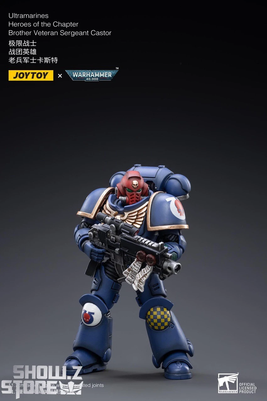 JoyToy Source 1/18 Warhammer 40K Ultramarines Heroes Of The Chapter Brother Veteran Sergeant Castor 5 JoyToy Source 1/18 Warhammer 40K Ultramarines Heroes Of The Chapter Brother Veteran Sergeant Castor - Image 5
