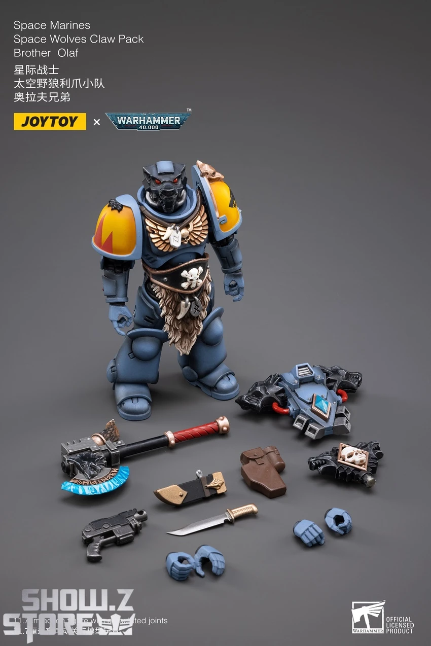 JoyToy Source 1/18 Warhammer 40K Space Wolves Claw Pack Brother Olaf 5 JoyToy Source 1/18 Warhammer 40K Space Wolves Claw Pack Brother Olaf - Image 5