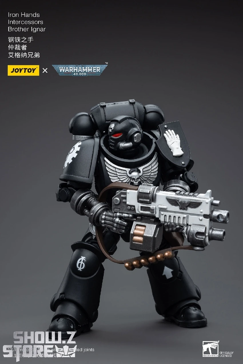 JoyToy Source 1/18 Warhammer 40K Iron Hands Intercessors Brother Ignar 3 JoyToy Source 1/18 Warhammer 40K Iron Hands Intercessors Brother Ignar - Image 3